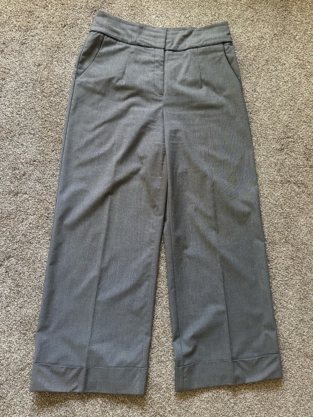 Worthington Wide-Leg Dress Pants in Gray